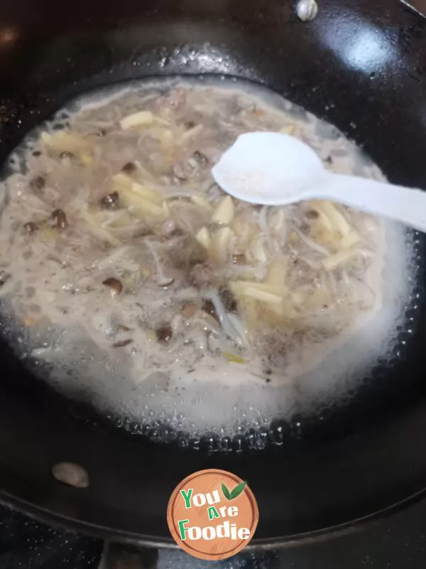 Mushroom and tofu soup