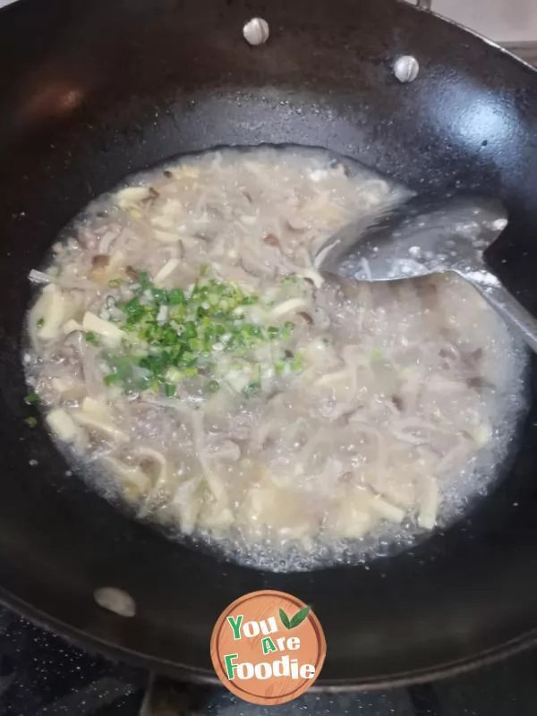 Mushroom and tofu soup