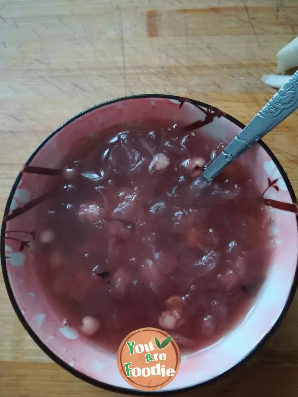 Rice Congee with White Fungus and Italian Kernel