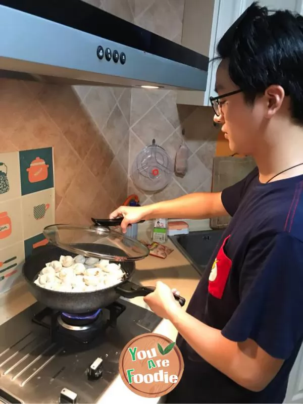 Dumplings with different dishes