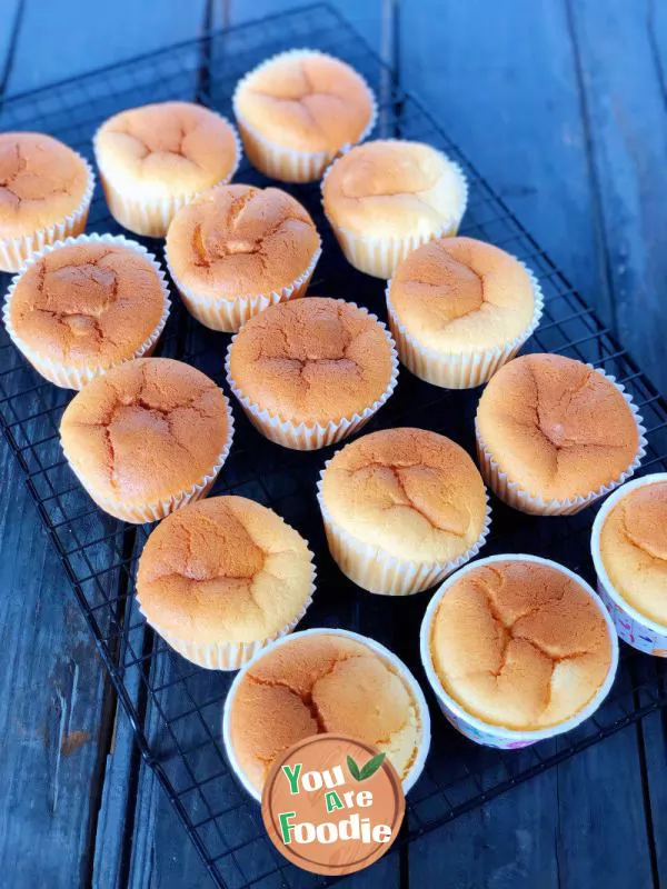 Golden Shredded Pork Floss Cupcake