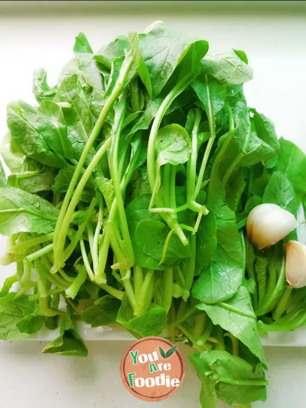 Stir fried radish sprouts