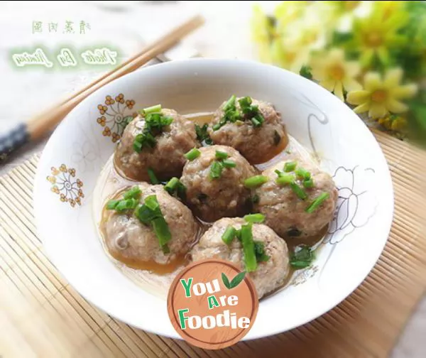 Steamed meat balls