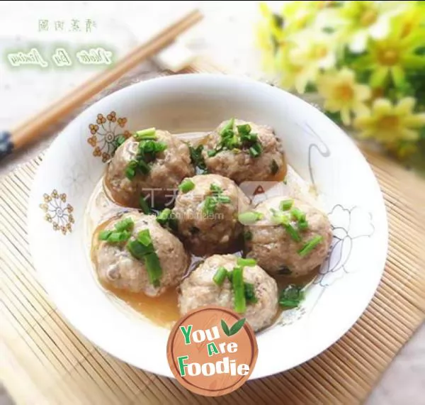 Steamed meat balls