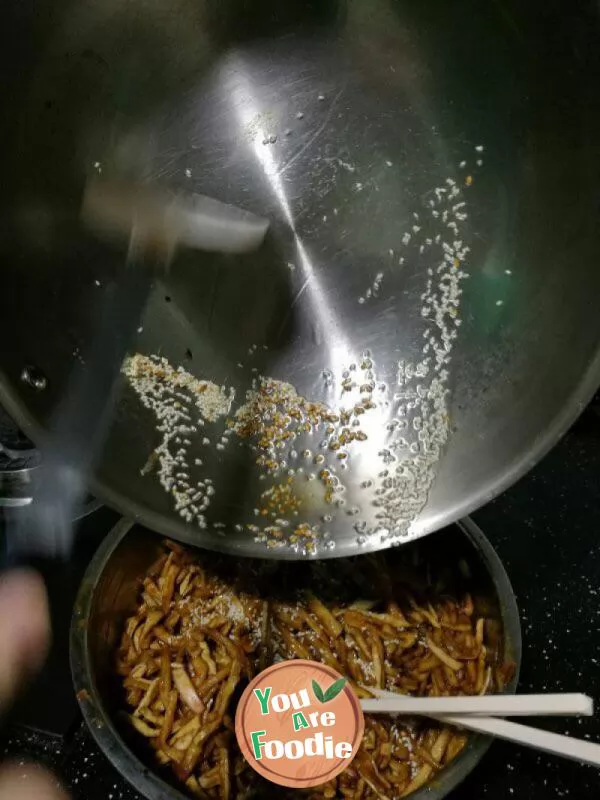 Dried radish with soy sauce