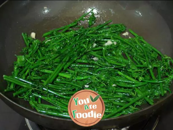 Stir fried baby vegetables in soy sauce