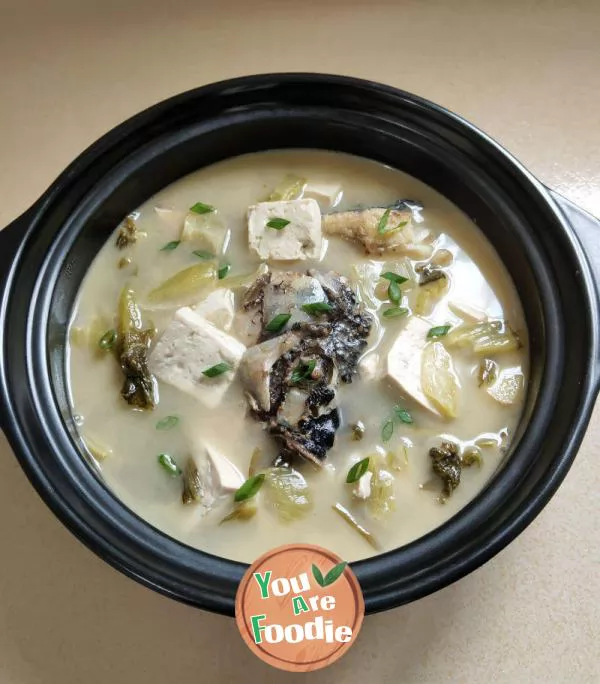 Pickled Chinese cabbage, Tofu and Fish Soup