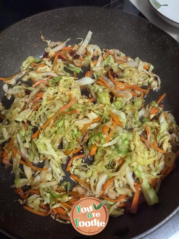 Stir fried Cabbage Cake