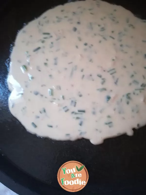 Chives pancake