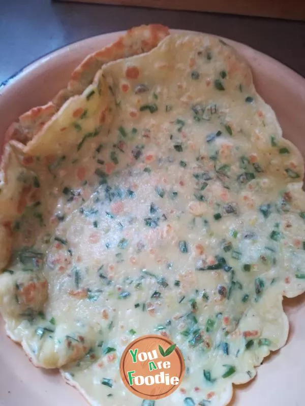 Chives pancake