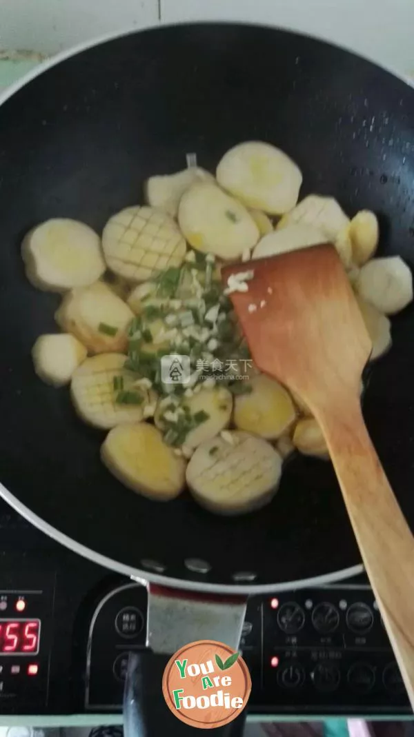 Braised Pleurotus eryngii with sauce