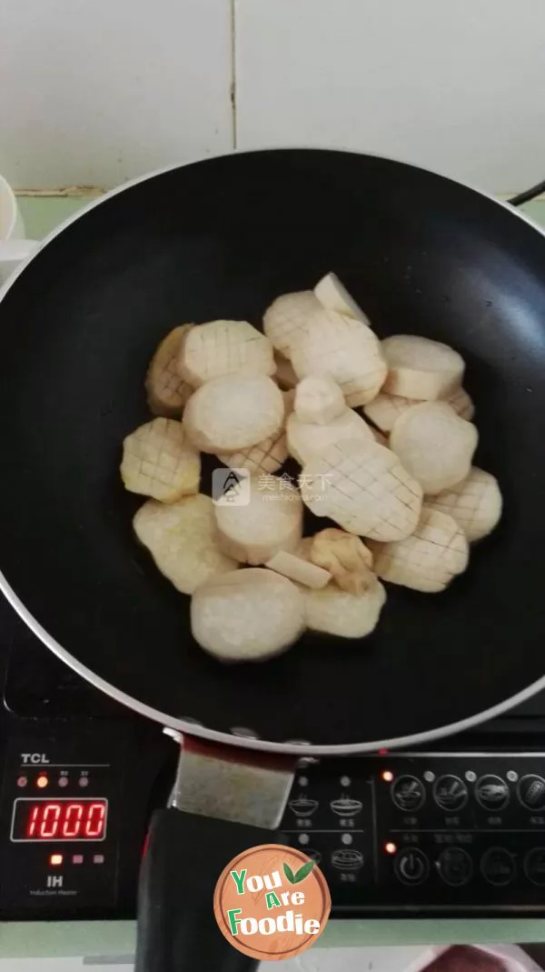 Braised Pleurotus eryngii with sauce