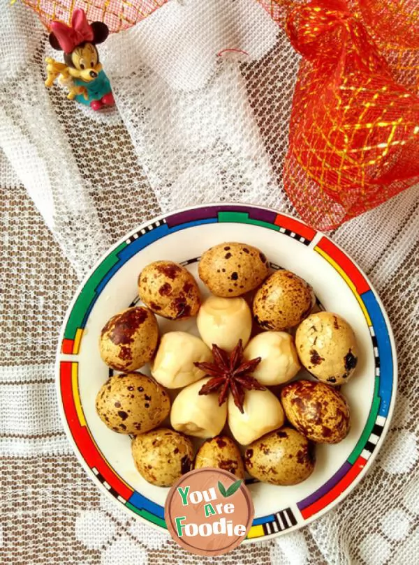 Quail eggs with beer