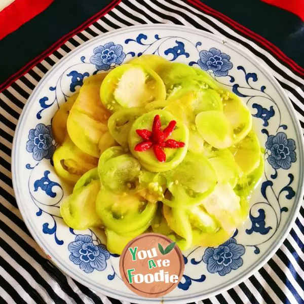 Pickled green tomato