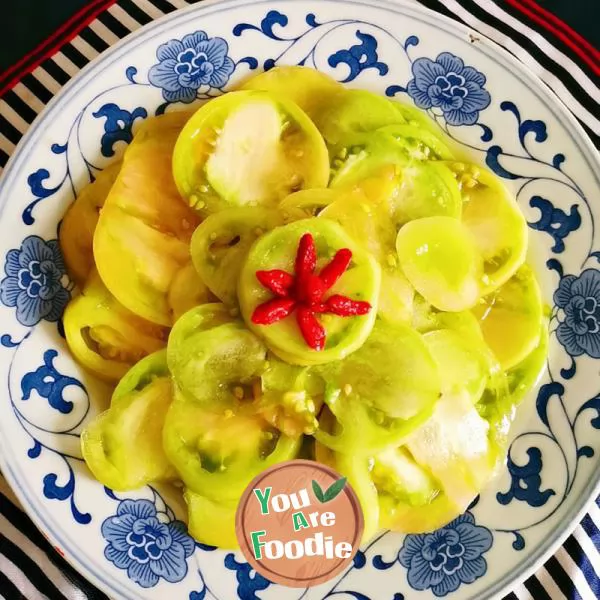 Pickled green tomato