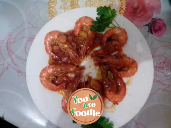 Shrimp in tomato sauce