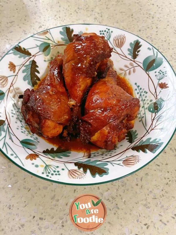 Roast chicken leg in air frying pan