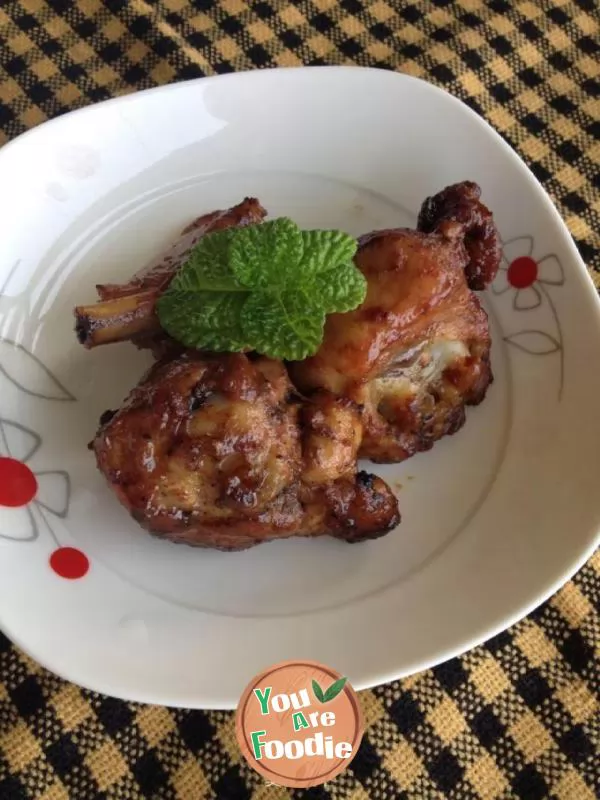 Roasted chicken leg with soy sauce