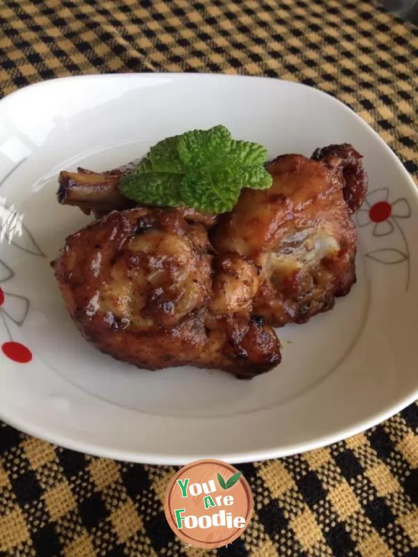 Roasted chicken leg with soy sauce