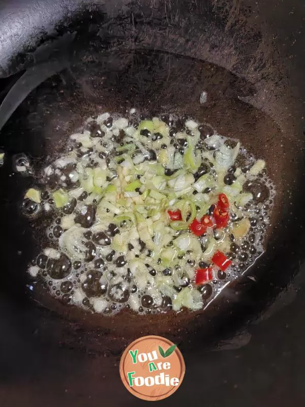 Stir fried Shrimp with Silk Melon