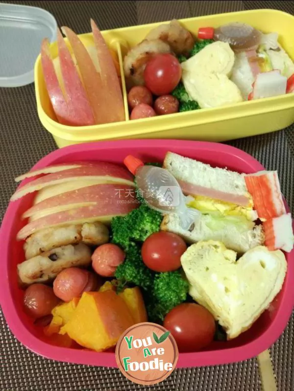 Spring outing Japanese style lovely Bento - --- the annual spring outing and autumn outing of my son and girl are inseparable from Mommy's love Bento! The children like it very much~