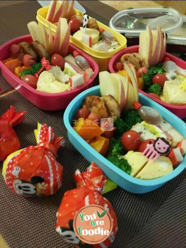 Spring outing Japanese style lovely Bento - --- the annual spring outing and autumn outing of my son and girl are inseparable from Mommy's love Bento! The children like it very much~