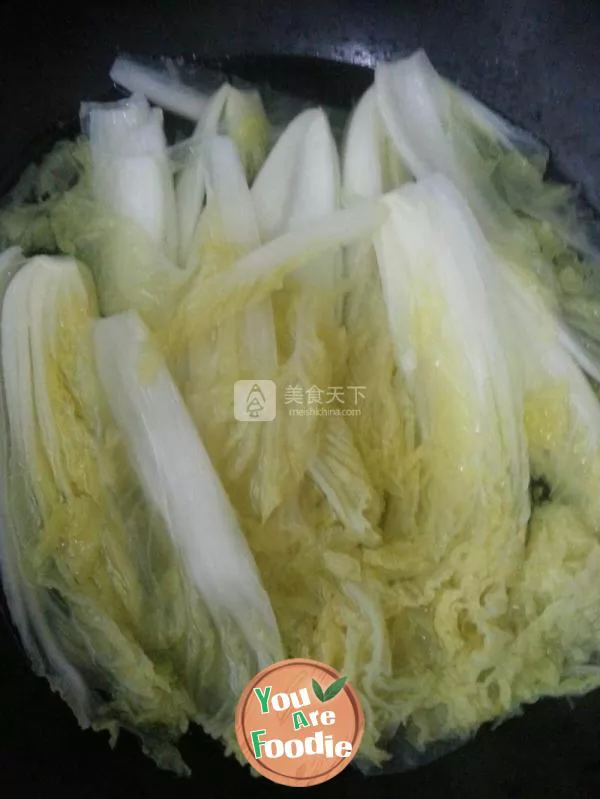 Salted preserved egg baby cabbage