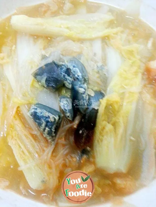 Salted preserved egg baby cabbage