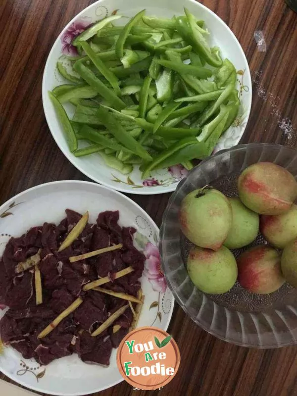 Sauteed Beef with Green Pepper