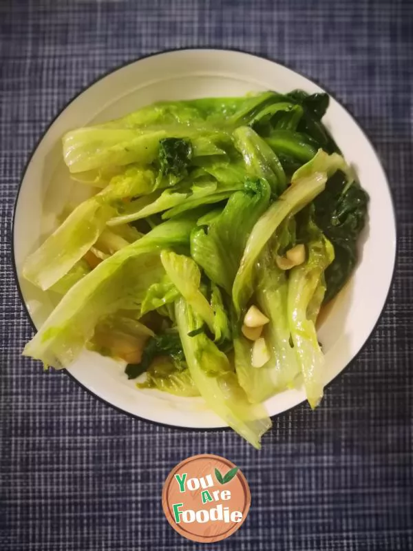 Sauteed Lettuce in Oyster Sauce