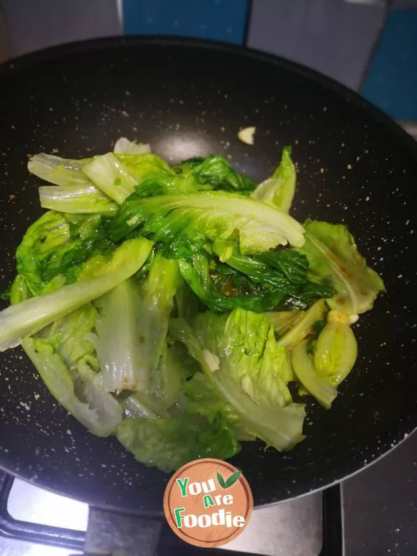 Sauteed Lettuce in Oyster Sauce