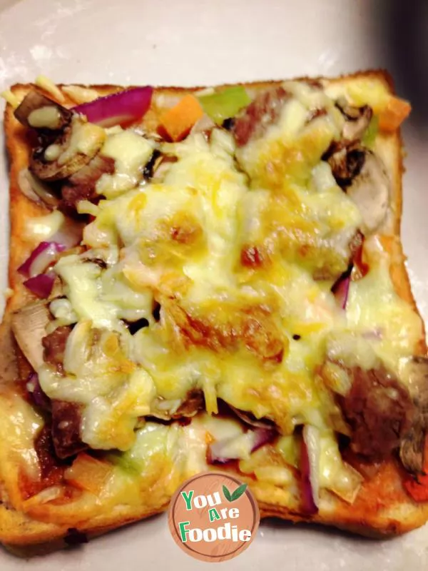 Simple toast pizza