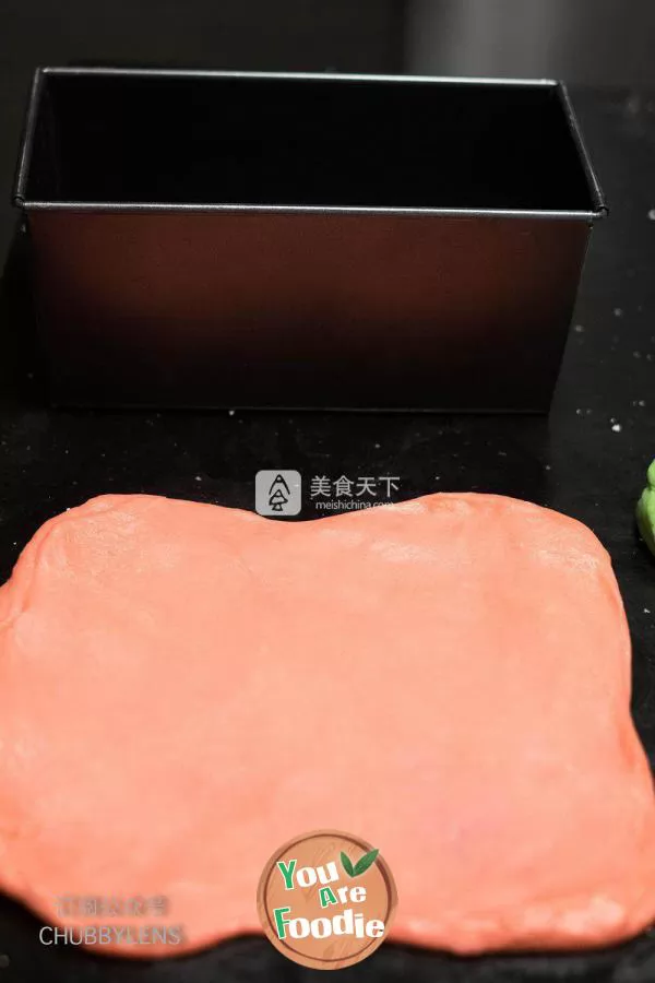 Watermelon type Hong Kong Style toast (hand kneaded version)