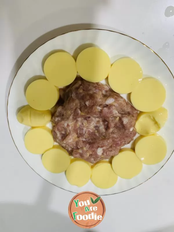 Steamed minced meat with Japanese Tofu