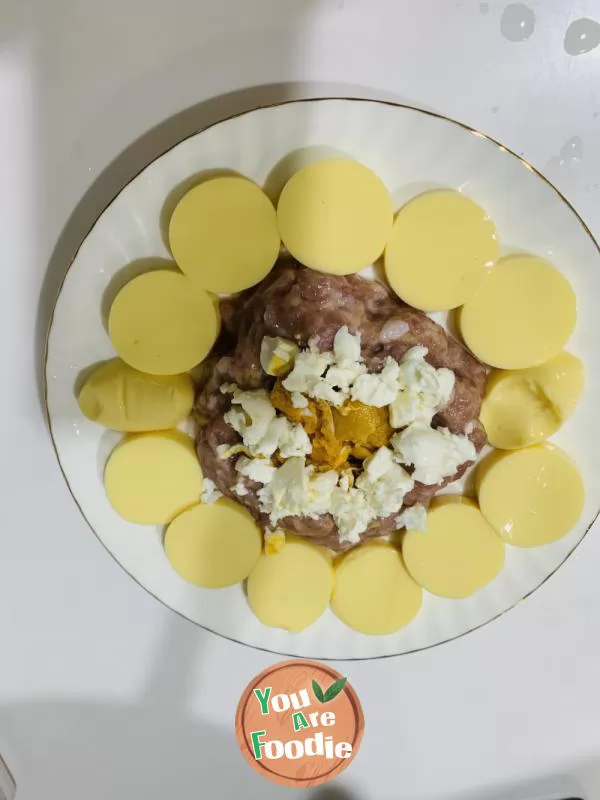 Steamed minced meat with Japanese Tofu