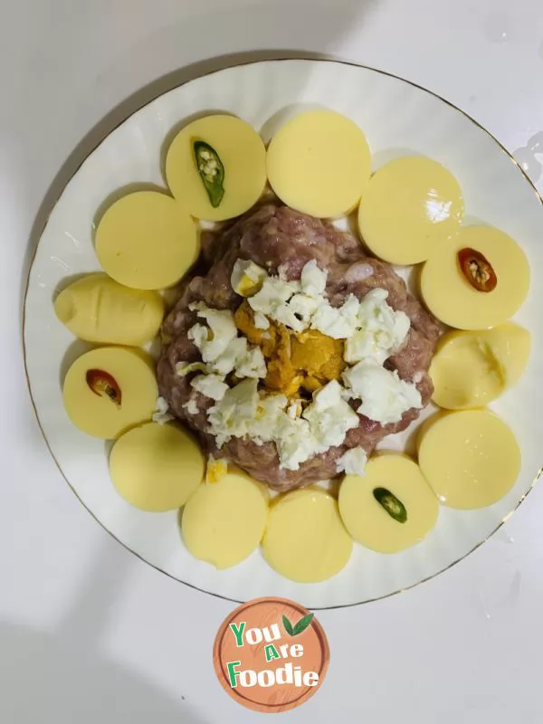 Steamed minced meat with Japanese Tofu