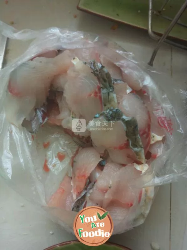 Self made boiled fish safe and secure