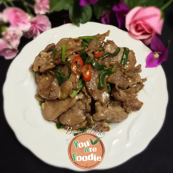 Stir fried mutton