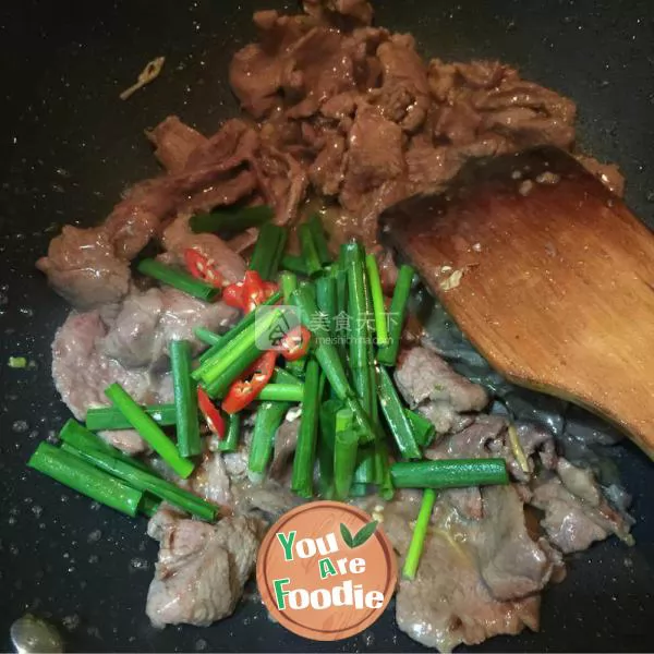 Stir fried mutton