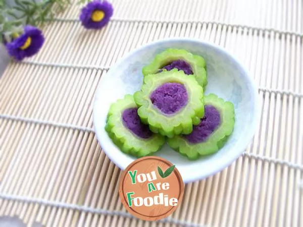 Purple potato balsam pear circle