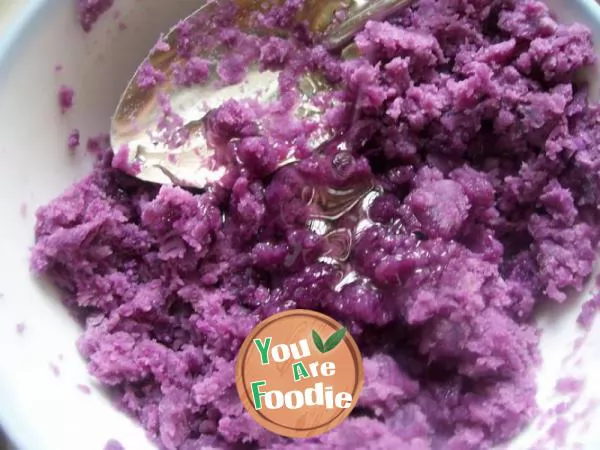 Purple potato balsam pear circle