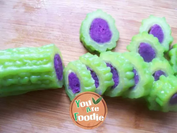 Purple potato balsam pear circle