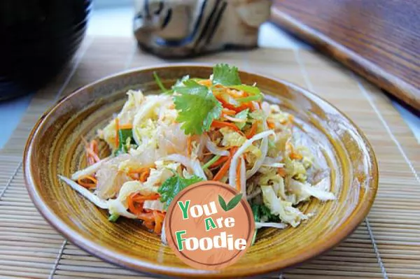 【-Shandong-cuisine-】:-mixed-jellyfish-with-cabbage-heart