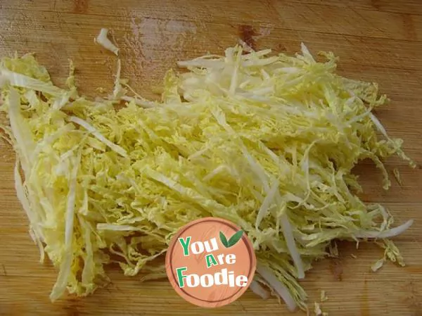 【 Shandong cuisine 】: mixed jellyfish with cabbage heart