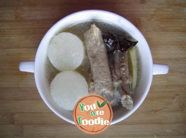 Rib yam soup