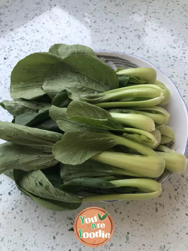 Mushroom and green vegetables