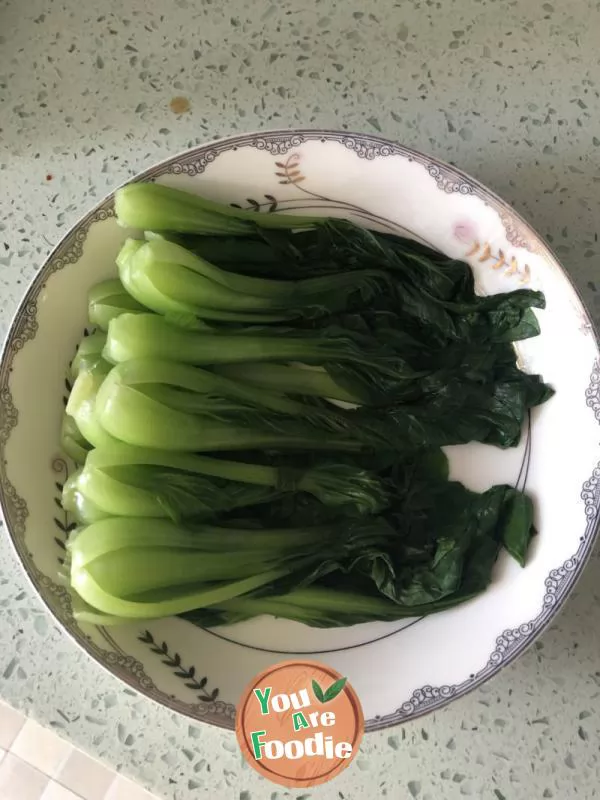 Mushroom and green vegetables