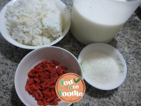 Medlar milk rice paste