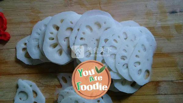 [crispy fried lotus root slices] make your own delicious snacks