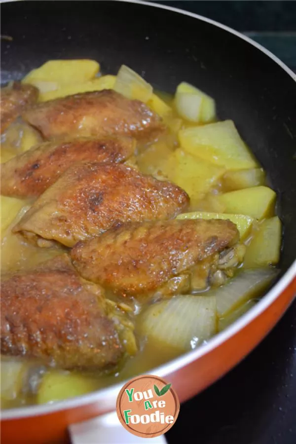 [Potato Curry Chicken Wings]